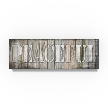 Lightboxjournal 'White Peaceful' Canvas Art,16x47